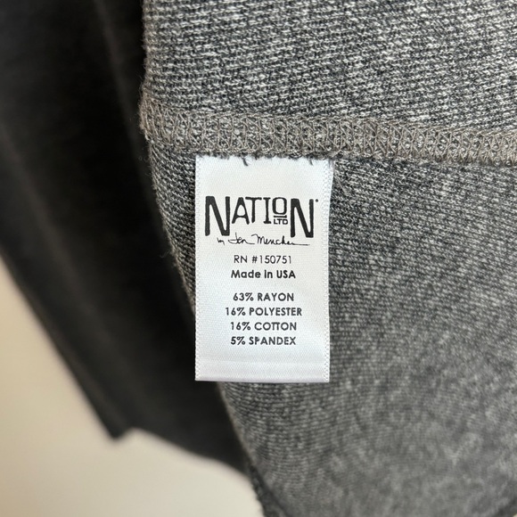 Revolve Nation LTD Cowl Neck Sleeveless Mini Dress Tunic Gray Size Medium - Picture 6 of 7